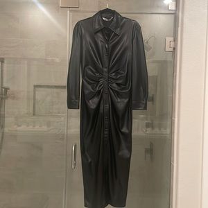 Zara Faux Leather dress